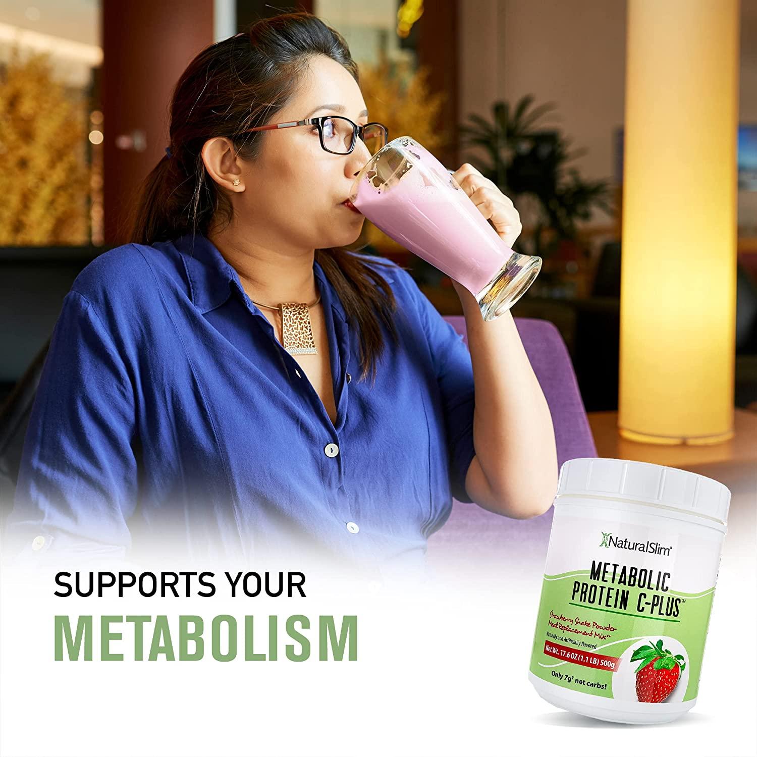 NaturalSlim METABOLIC Protein CPlus Fortified w/ Vitamin C Low Carb