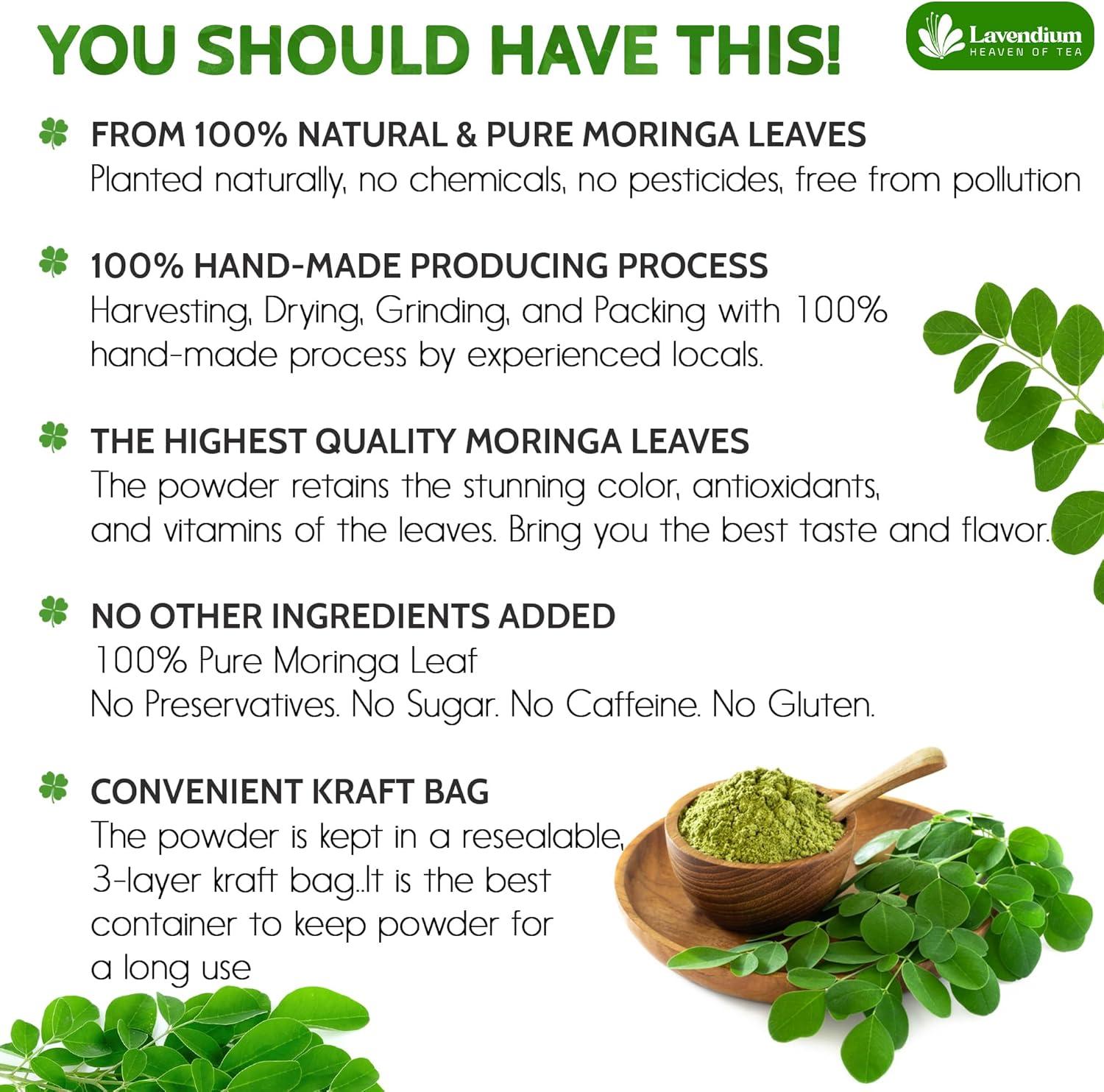 Carlyle Moringa Oleifera 180 Capsules Non-GMO And Gluten Free Supplement, Complete Green - Foto 8