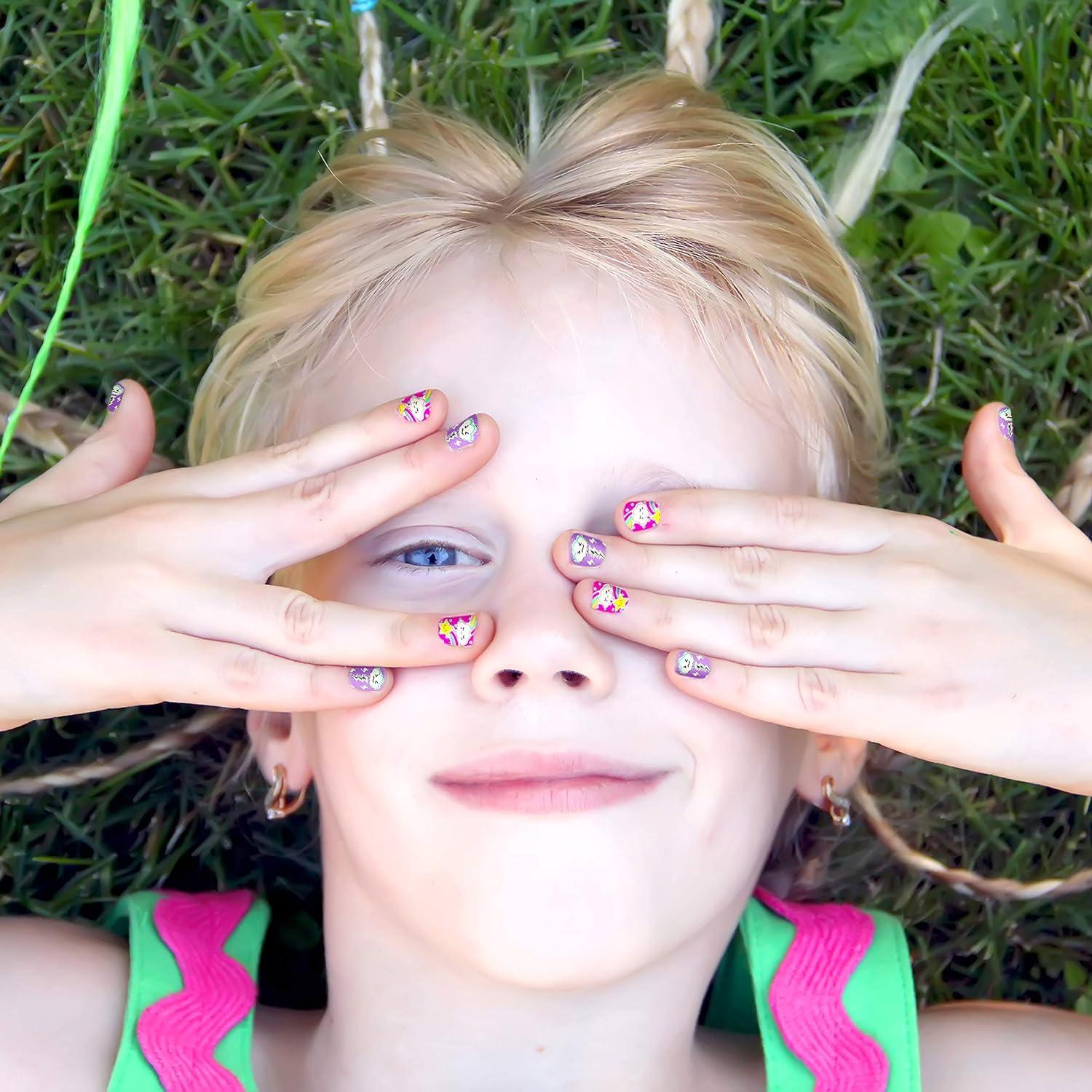 Hot Focus Unicorn Nail Kit – Kids Nail Polish Set for Girls Ages 5