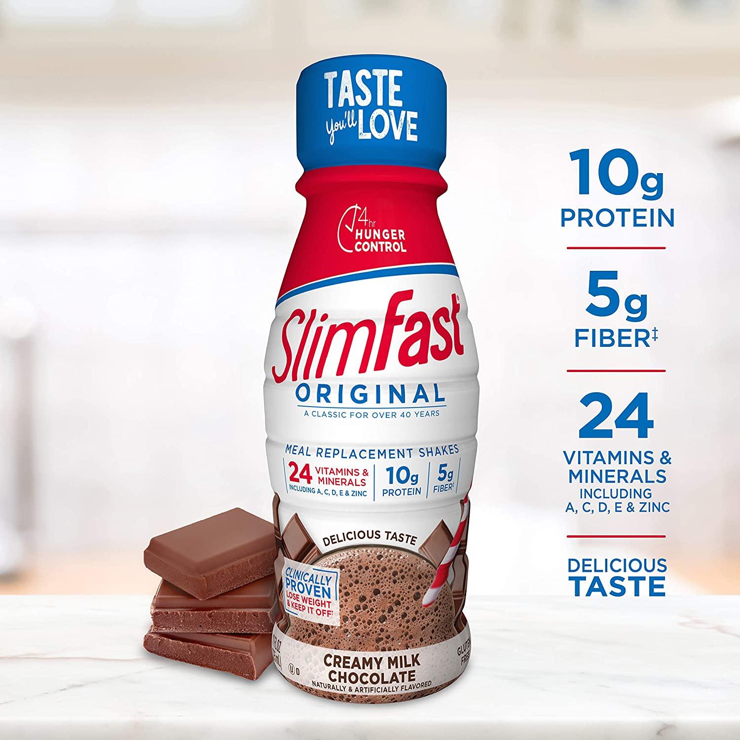 SlimFast Original Creamy Milk Chocolate Meal Replacement Shake 10g