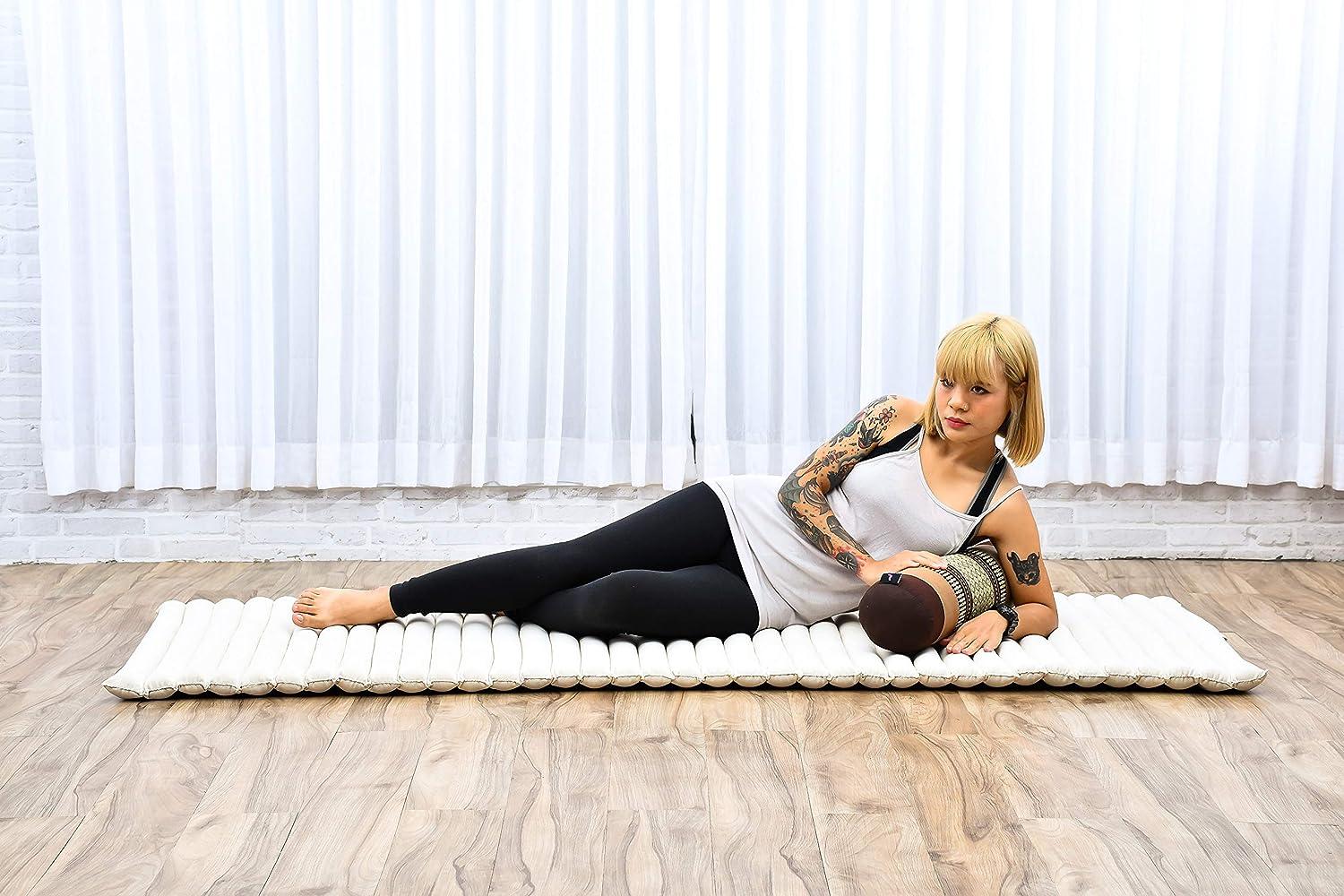 LEEWADEE Yoga Block Floor Cushion for Yoga Practice, Meditation