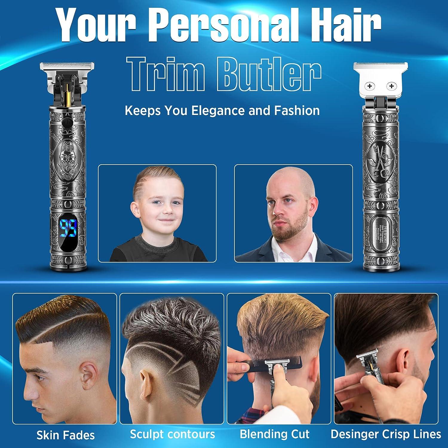 LURNOFY Cordless Hair Trimmer for Men Professional Electric Hair