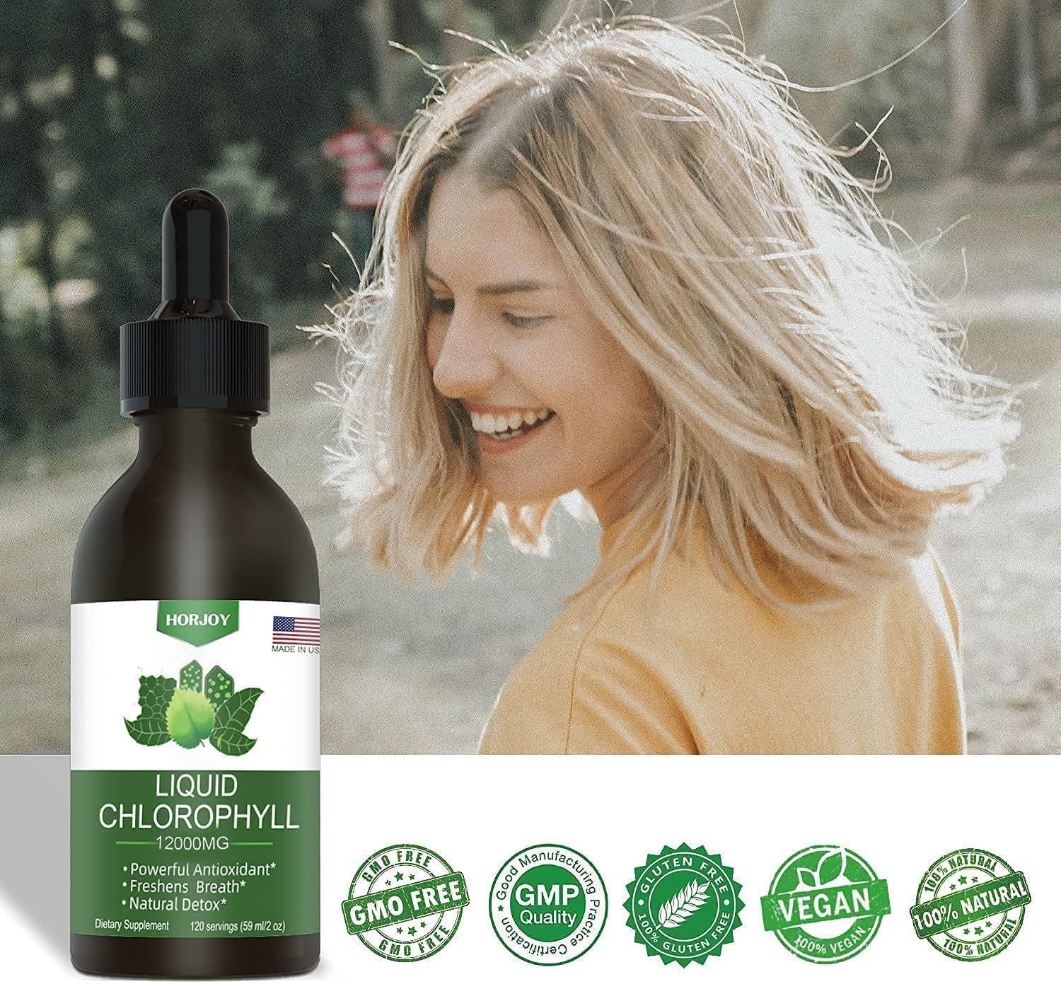 Chlorophyll Liquid Drops 100 Natural Energy Booster and Immune