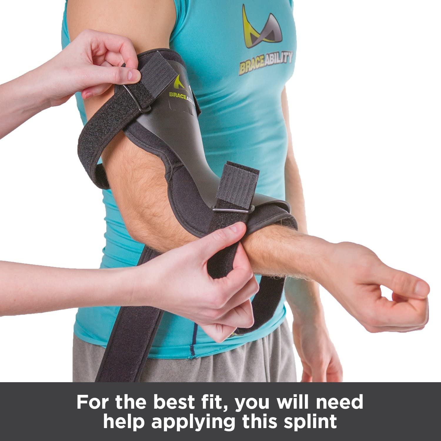 BraceAbility Cubital Tunnel Syndrome Elbow Brace Ulnar Nerve Pain