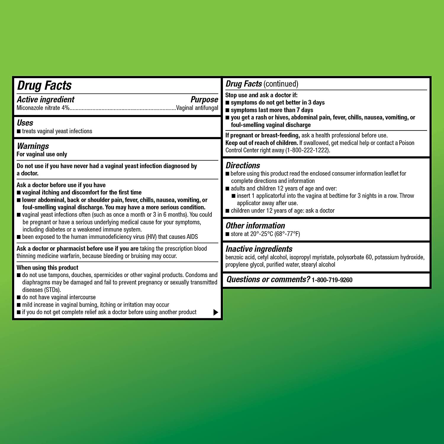 Amazon Basic Care Miconazole 3 Vaginal Cream (4) 3Day Yeast