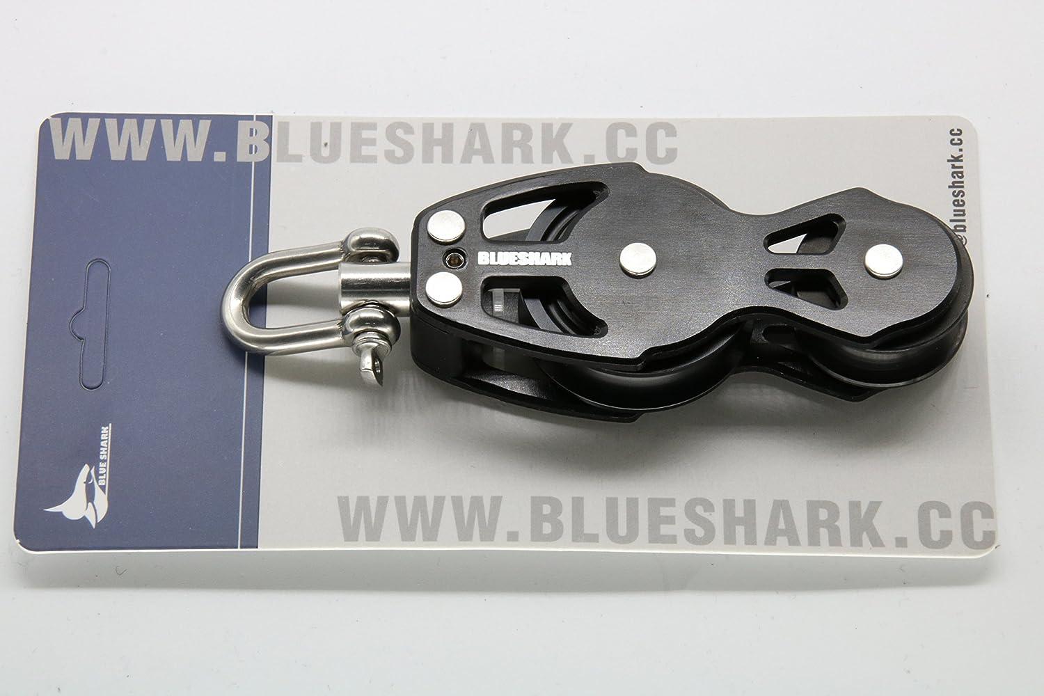 Blue SharkSailing Pulley Blocks Ball Bearing 38mm Fiddle 2253