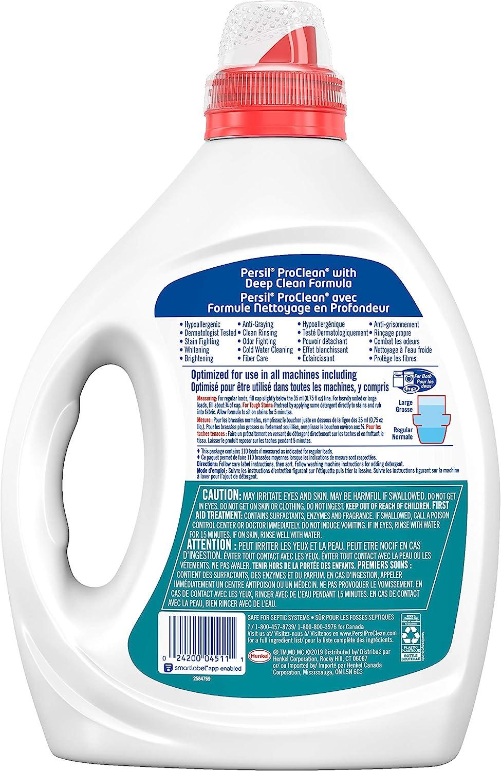 Persil Free & Sensitive Liquid Laundry Detergent Unscented