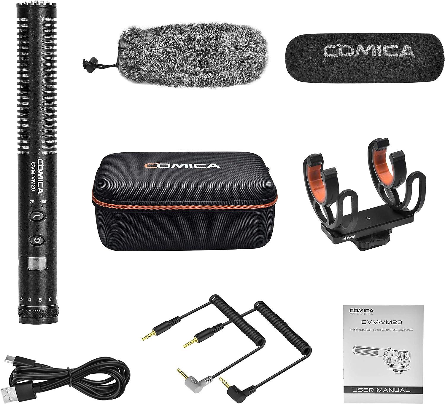COMICA コミカ CVM-VM20 マイクセット Amazon.com : COMICA VM20 Shotgun Microphone, Professional Super
