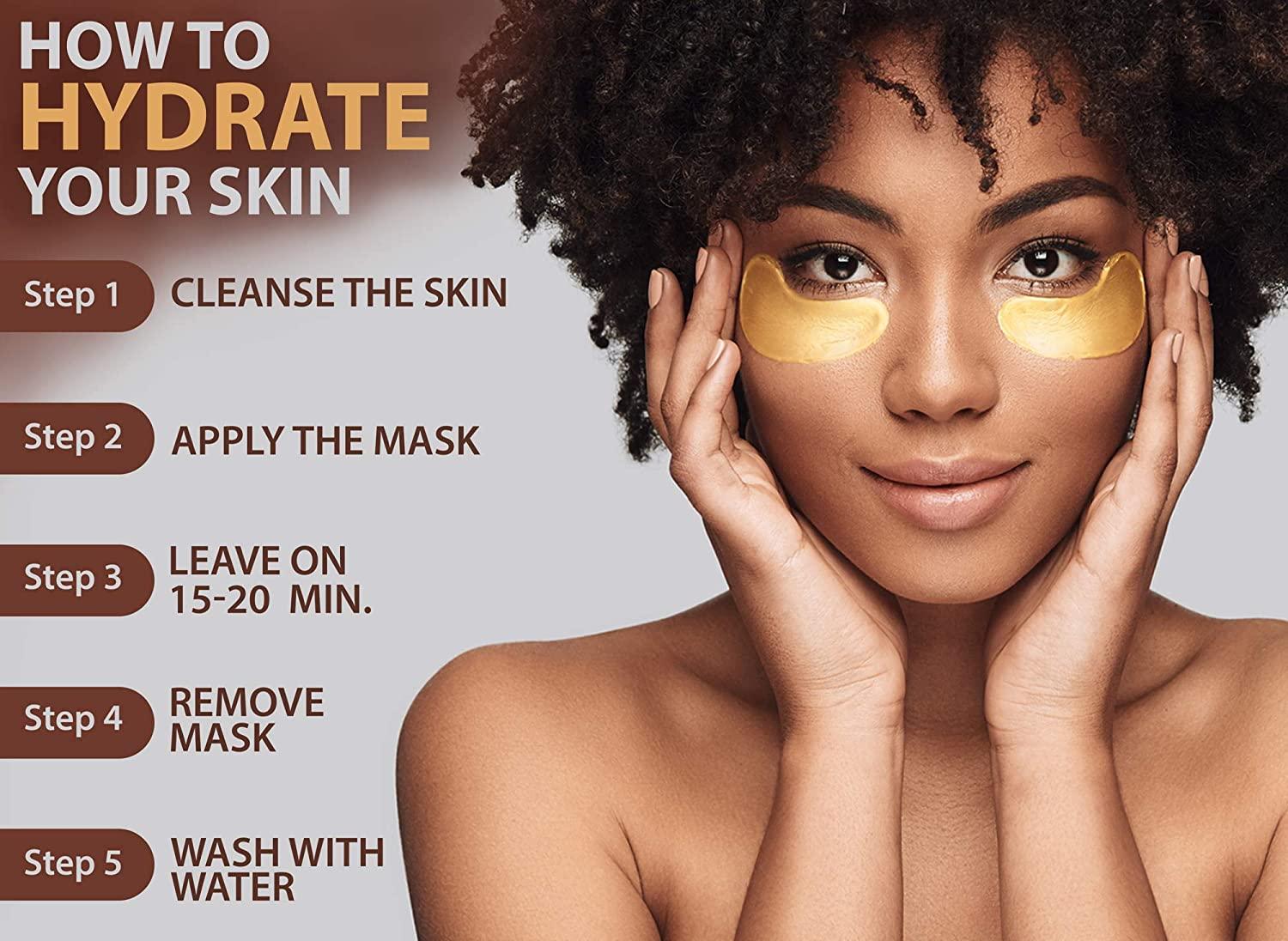 Collagen Under Eye Gel Patches [60 pack] For Moisturizing Puffy Eyes