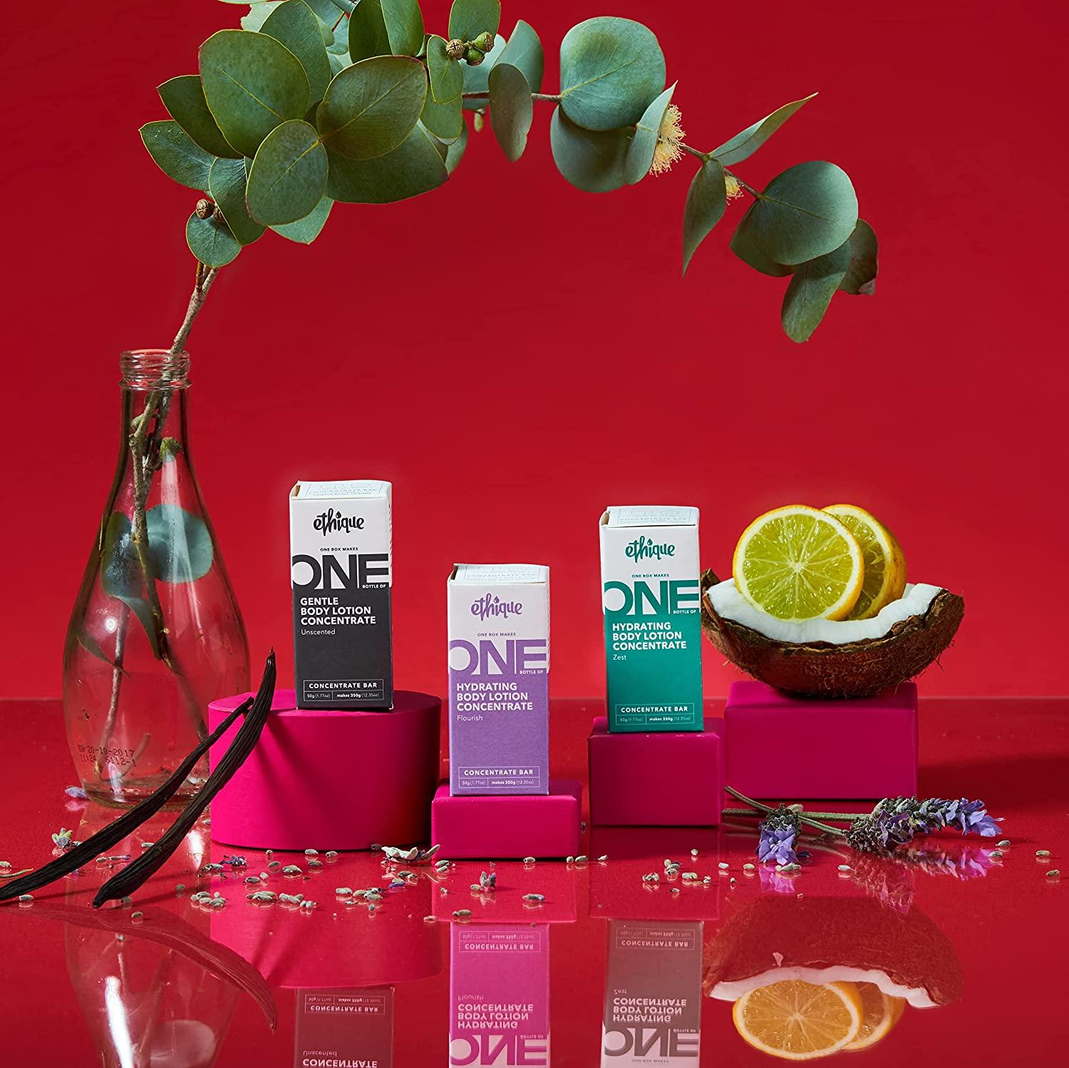 Ethique Hydrating Body Lotion Concentrate Bar Zest Sustainable