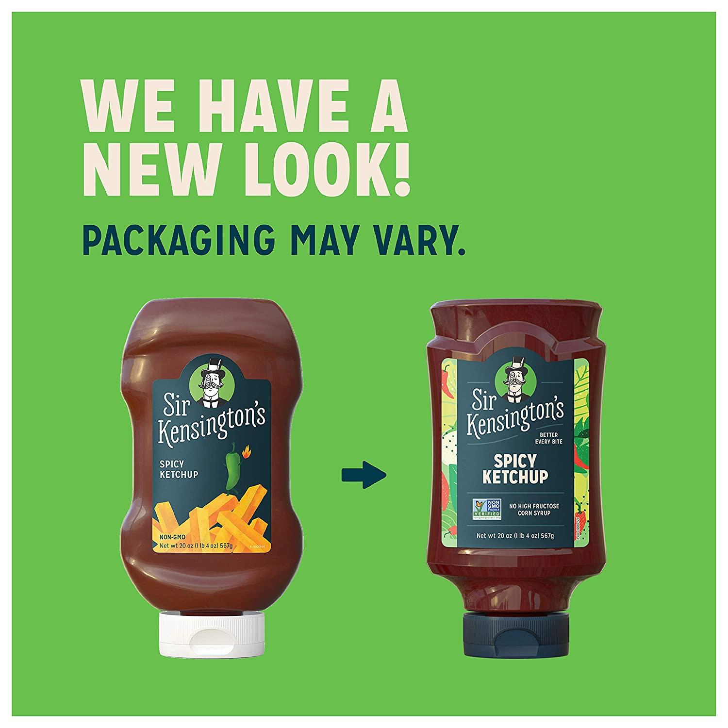 Sir Kensington's Spicy Ketchup Whole Tomatoes No High Fructose Corn