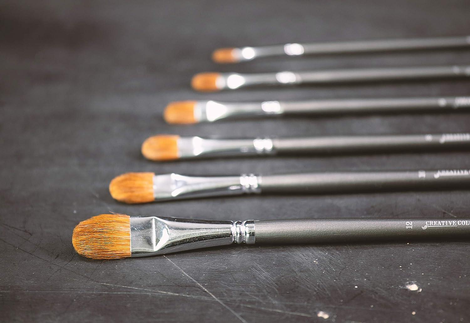Paint Brush for Acrylic Painting - Large Paint Brushes for Acrylic Painting  - Acrylic Paint Brush - Detail Brush Set for Oil Watercolor, Free Painting  Course