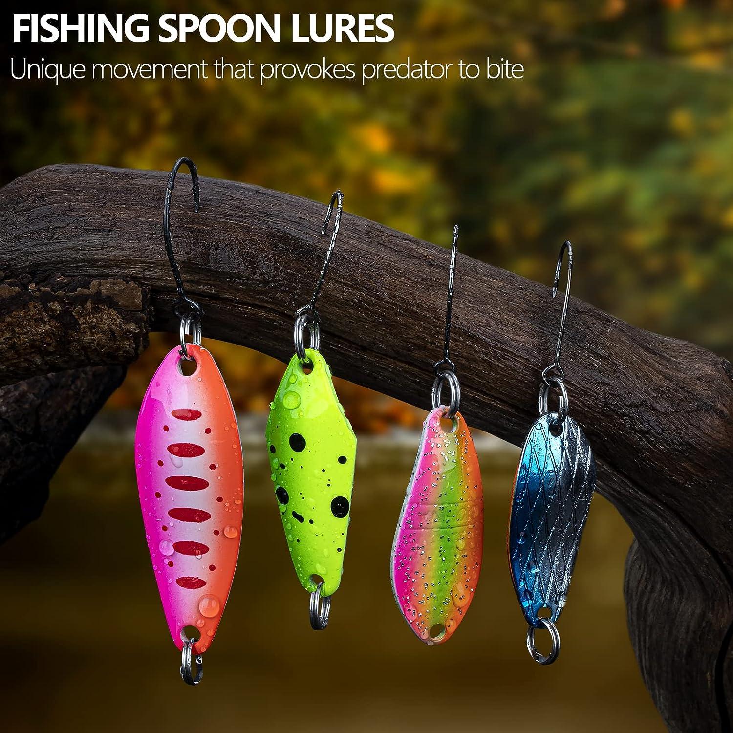 Lot De 30 Leurres De Pêche Spinnerbait Métal - Truite, Bar, Saumon - Couleurs Aléatoires