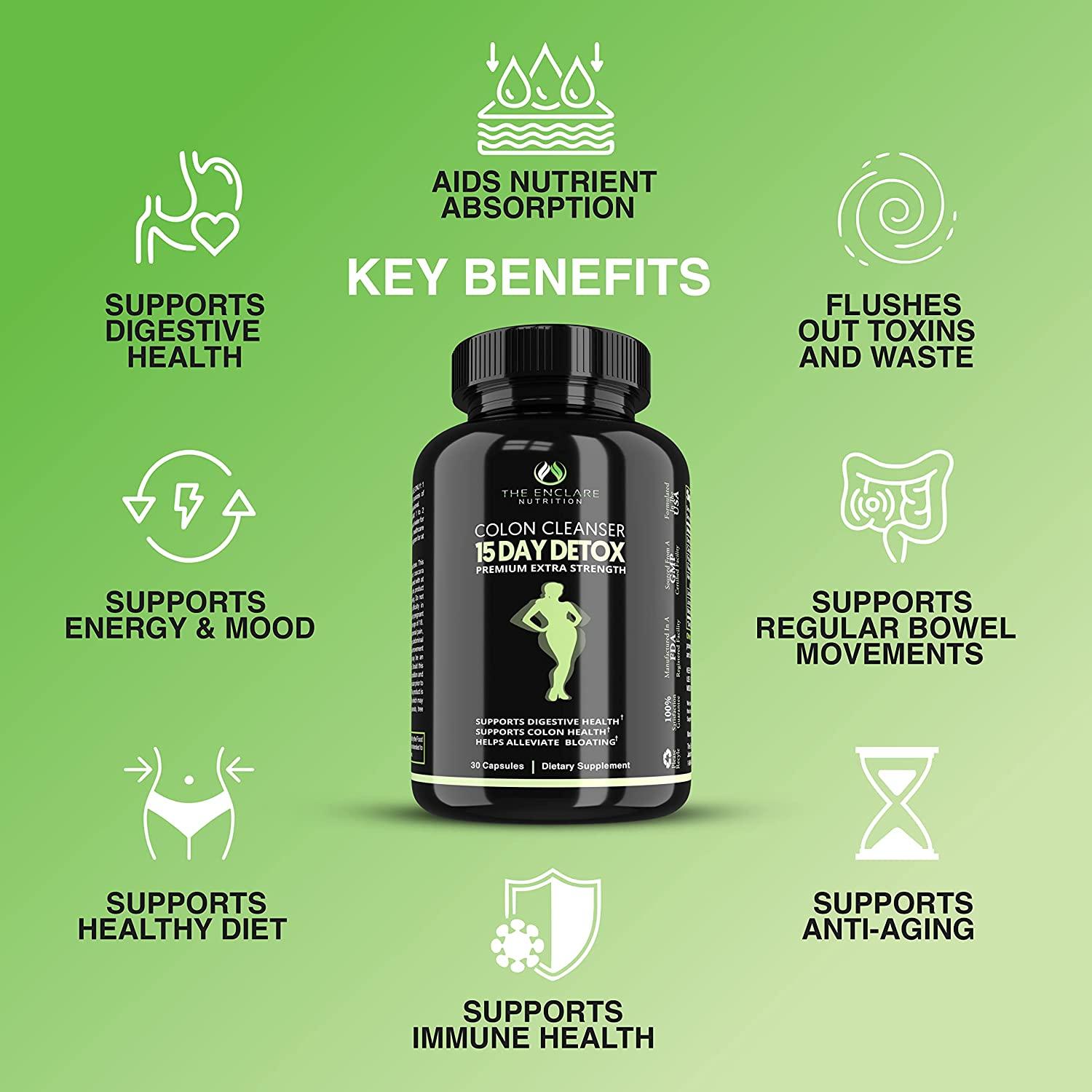 Colon Cleanse FastActing Colon Cleanser Detox; Healthy Bowel Movement