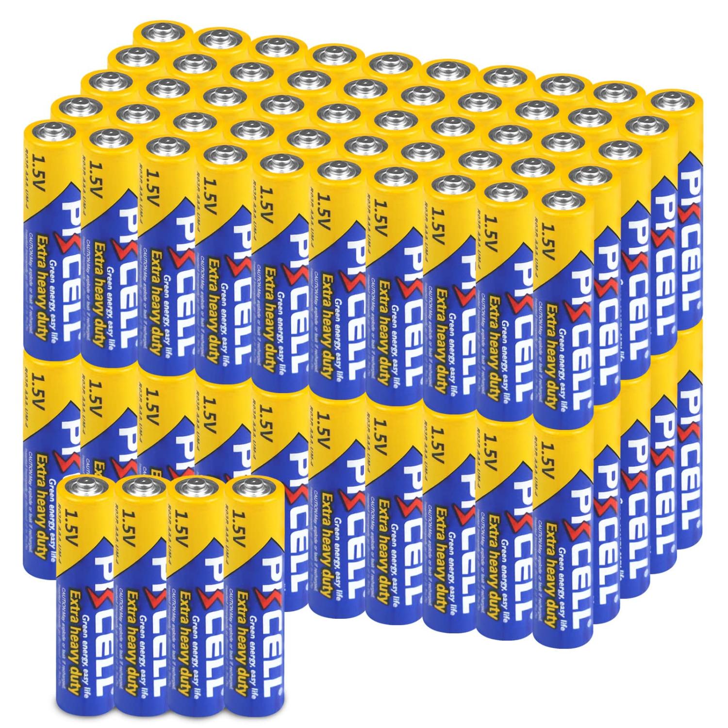 100 Pack AAA Batteries R03P UM4 AAA Battery 1.5V Single Use Battery