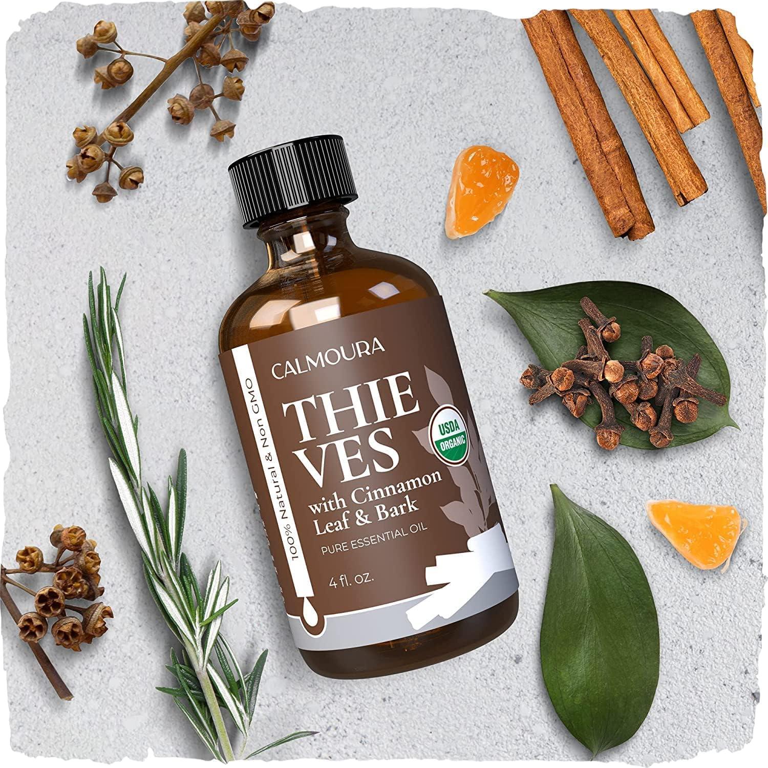 Thieves Essential Oil by Young Living - 15ml - A powerful combination of  Clove, Lemon, Cinnamon Bark, Eucalyptus Radiata, and Rosemary essential  oils