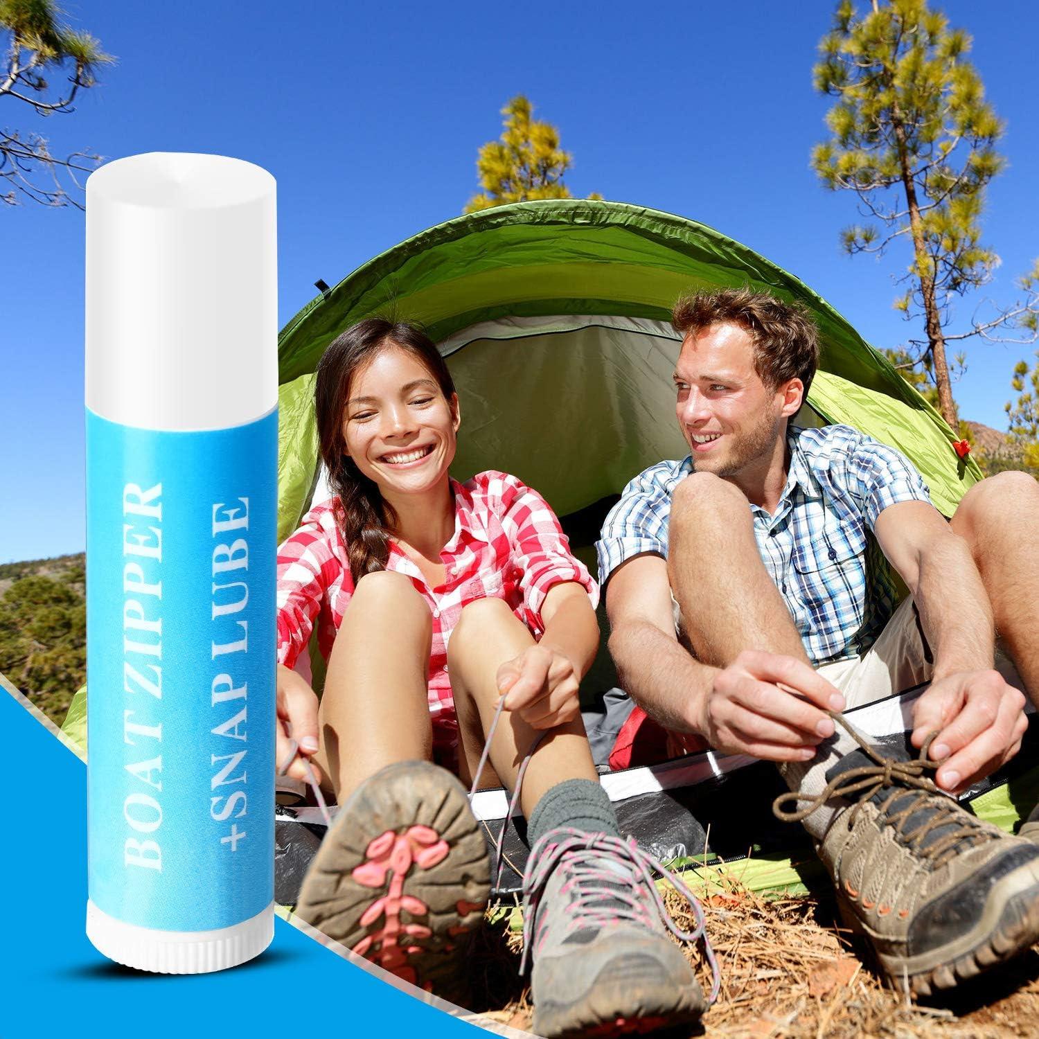 Boat Care Snap and Zipper Lubricant: Zip Wax Stick for Marine Canvas,  Wetsuit, Bimini Snaps