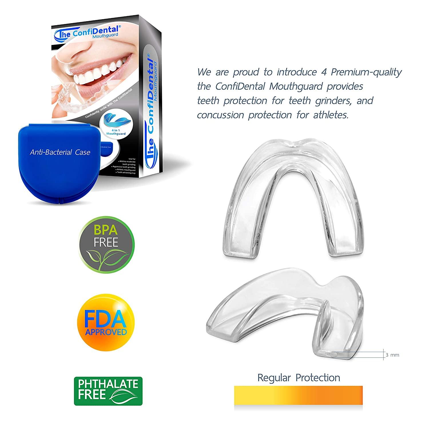 The ConfiDental Pack of 6 Moldable Mouth Guard for Teeth Grinding