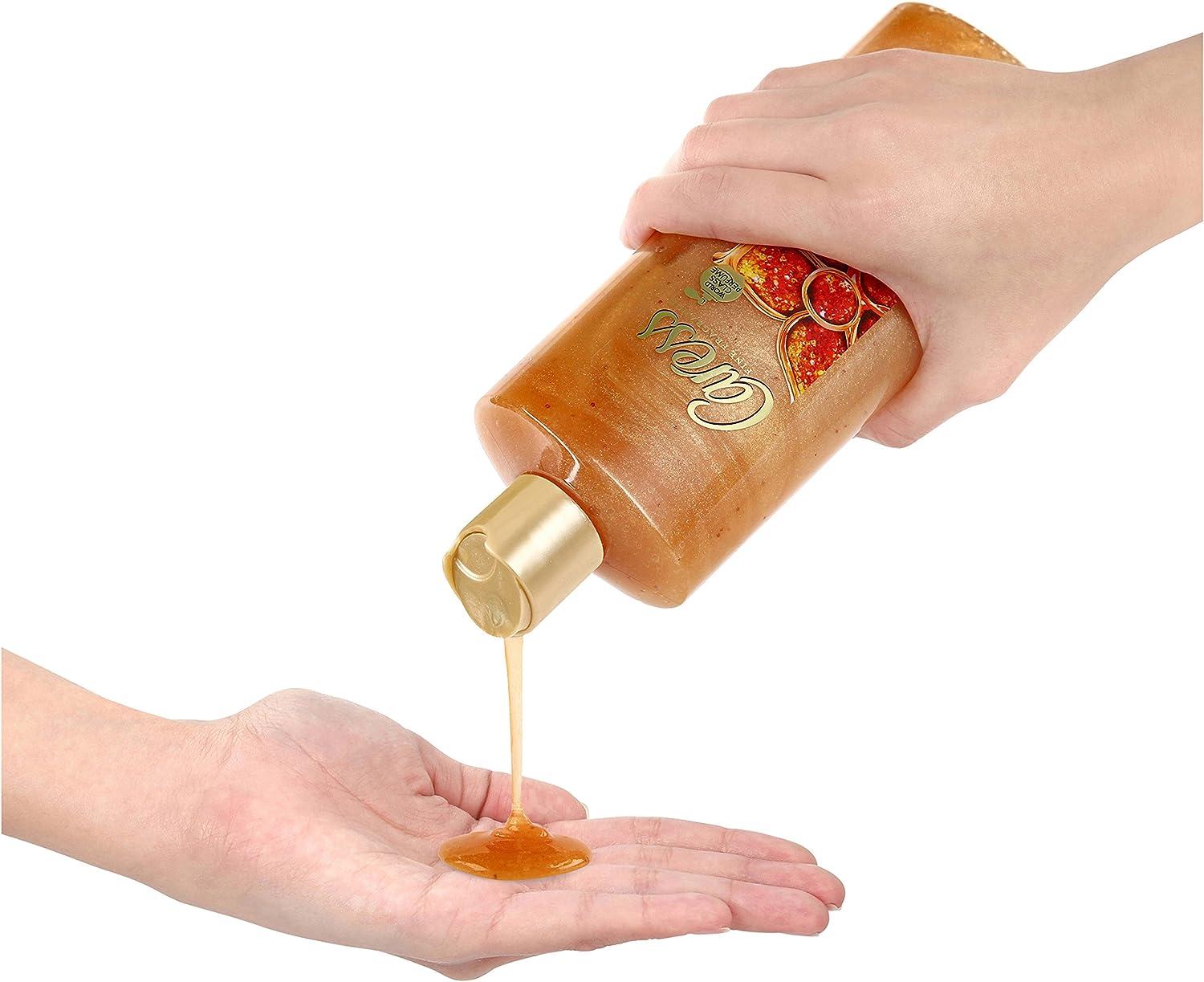 Caress Exfoliating Body Wash with Shea Butter & Brown Sugar 18 oz