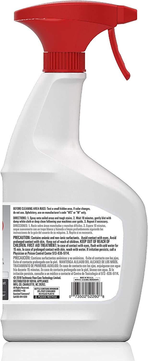 Hoover Oxy Spot and Stain Remover, 22oz Pretreat Spray Formula for