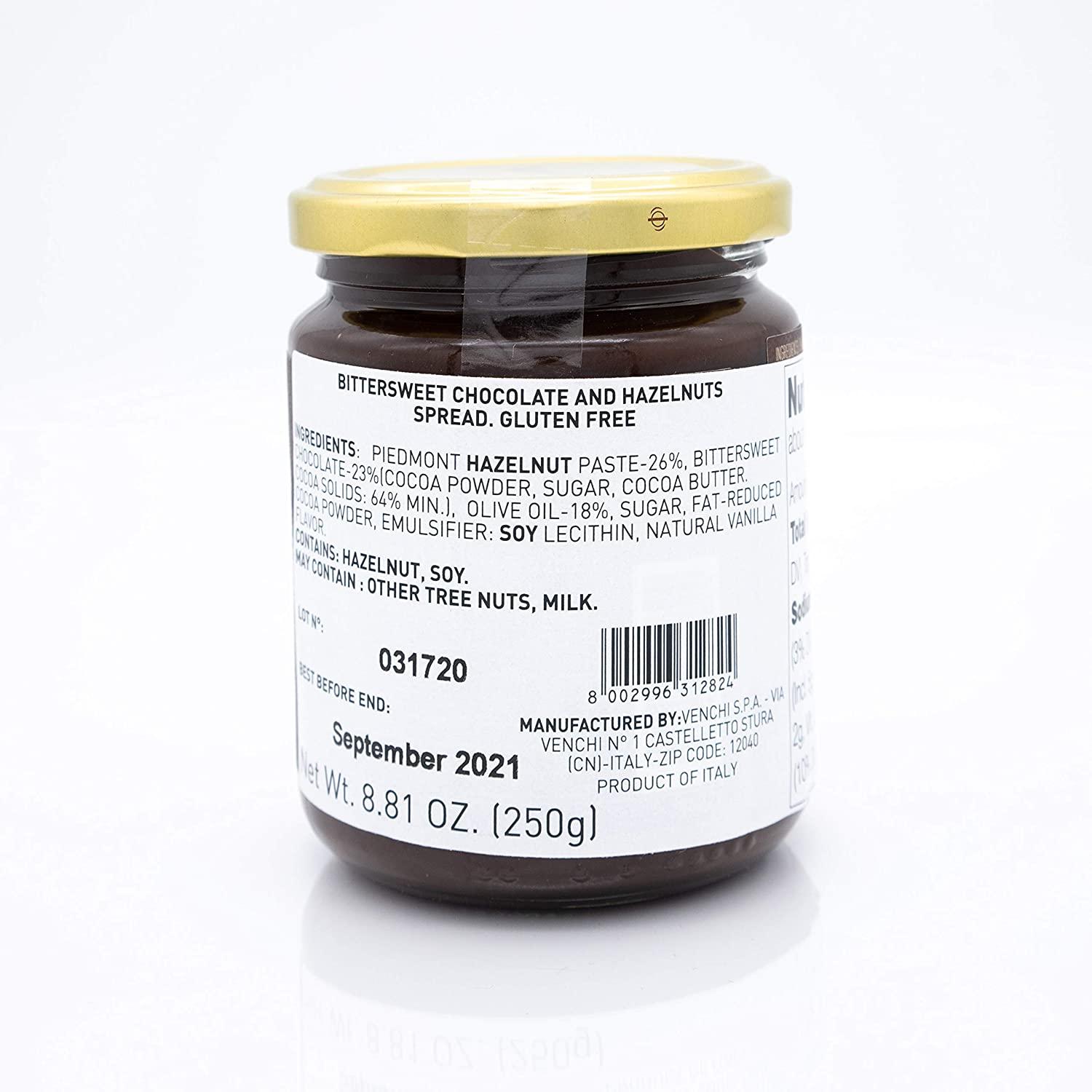 Venchi Suprema 75 Dark Chocolate Hazelnut Spread 8.81oz