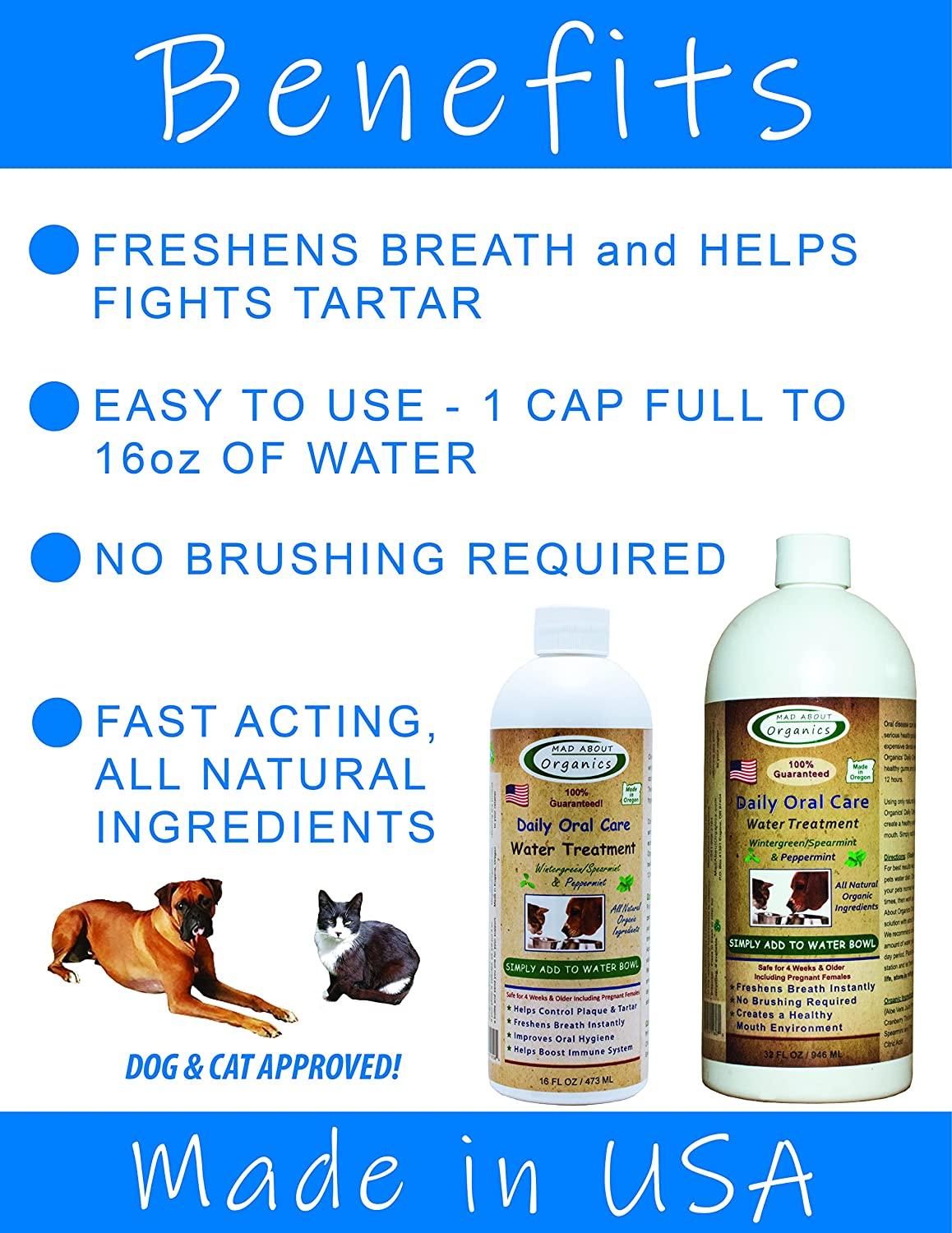 Mad About Organics Daily Oral Water Treatment 16 FL OZ (473ml)