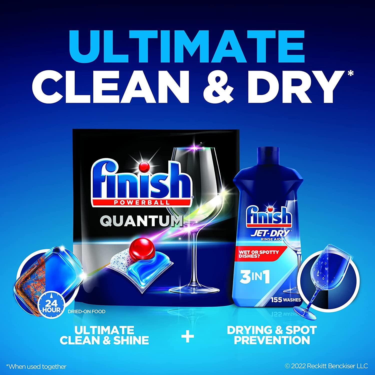 Finish Jet-Dry Rinse Aid, Dishwasher Rinse Agent and Drying Agent, 23 fl  oz, Packaging may vary