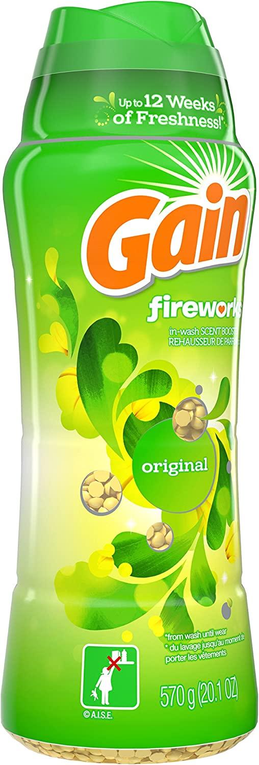 Gain Fireworks Laundry Scent Booster Beads for Washer, Original Scent