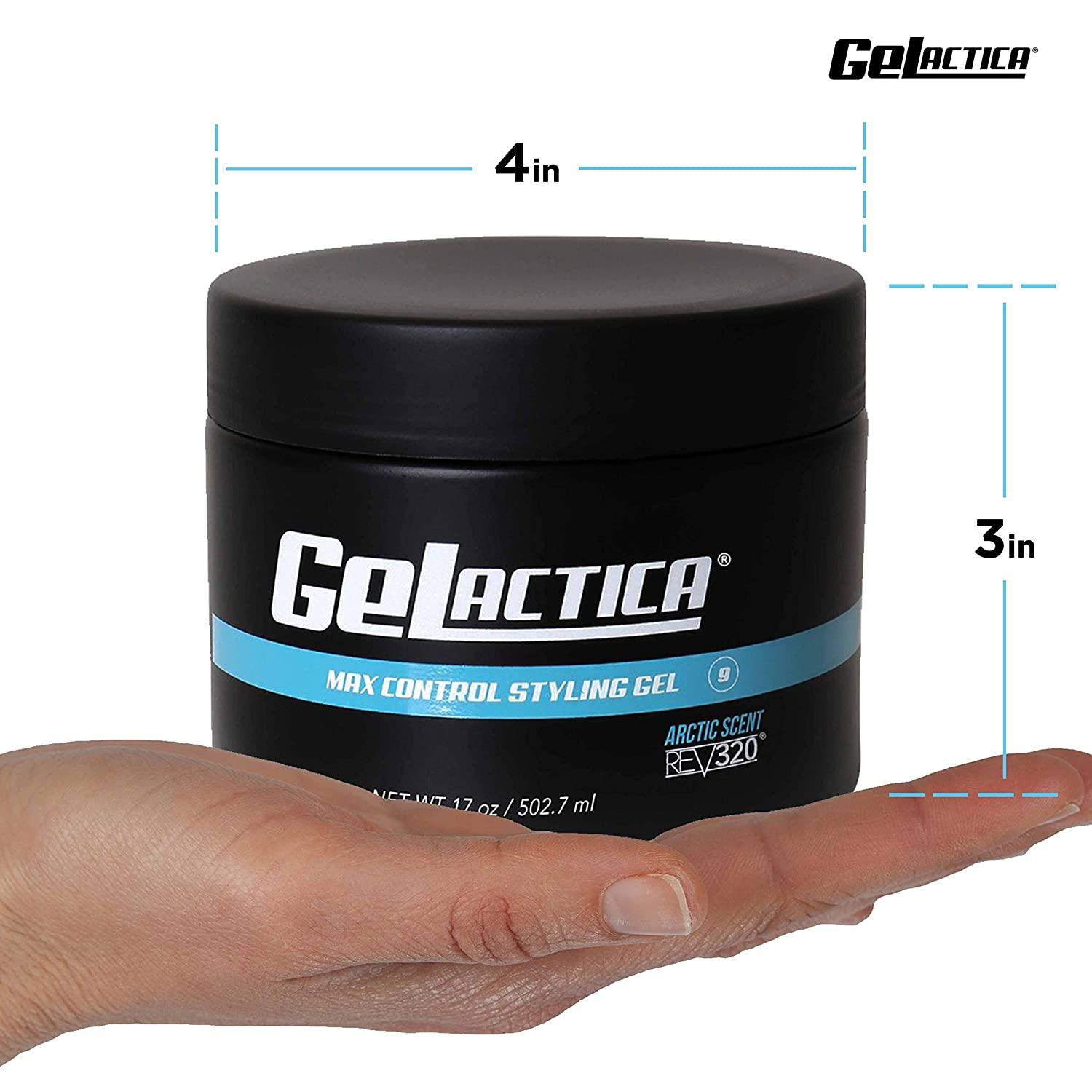GELACTICA - Edge Control Hair Gel - Bold Hold Natural Hair Product - Styling  Gel - Strong Hold (17oz) 17 Fl Oz (Pack of 1)