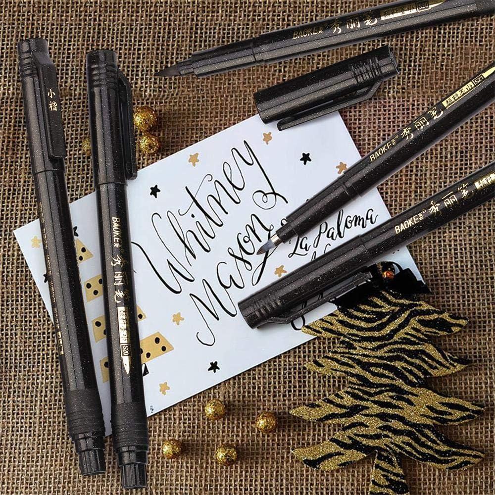 Calligraphy Pens,Hand Lettering Pens,8 Size Calligraphy Brush Pen Set for  Lettering,Beginners,Artists,calligraphy markers,Soft and Fine Tip,Black Ink  Drawing Pens for Scrapbooking,Sketching 