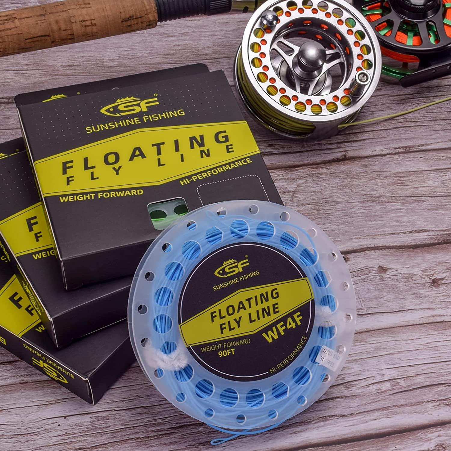 SF Fly Fishing Floating Line with Welded Loop Weight Forward Fly Lines 90FT  WF2 3 4 5 6 7 8 9F Sky Blue-90FT WF5F 90FT