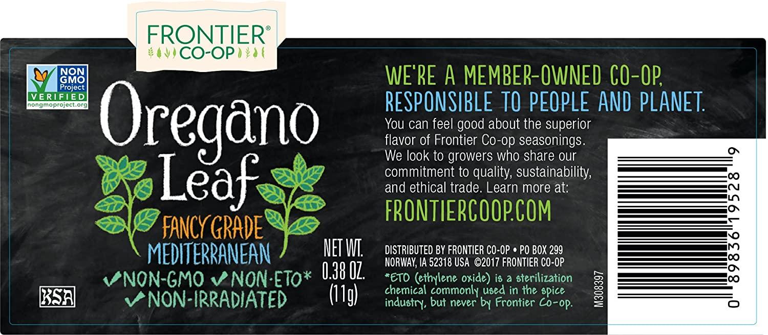 Frontier Coop Oregano Leaf 0.38 oz Organic Dried Italian Herb Buy