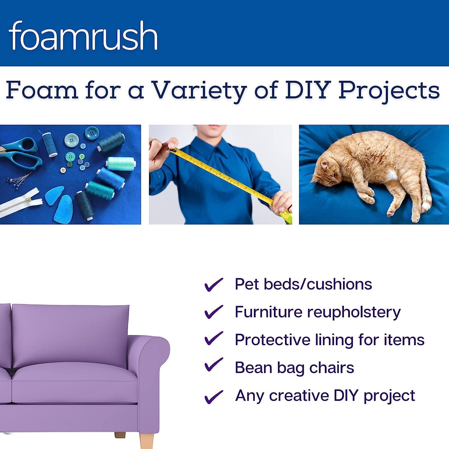 Custom DIY Upholstery Foam for Cushions - Cut to Size