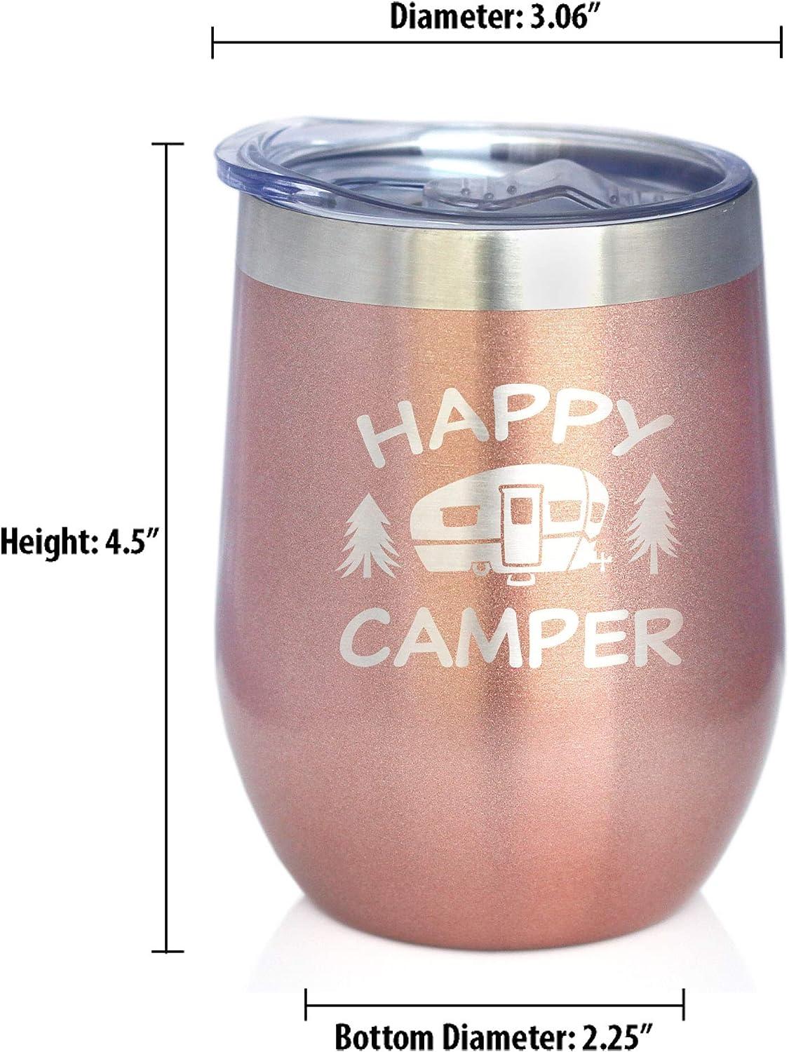 Bevvee Happy Camper Wine Tumbler - Thumbnail 4