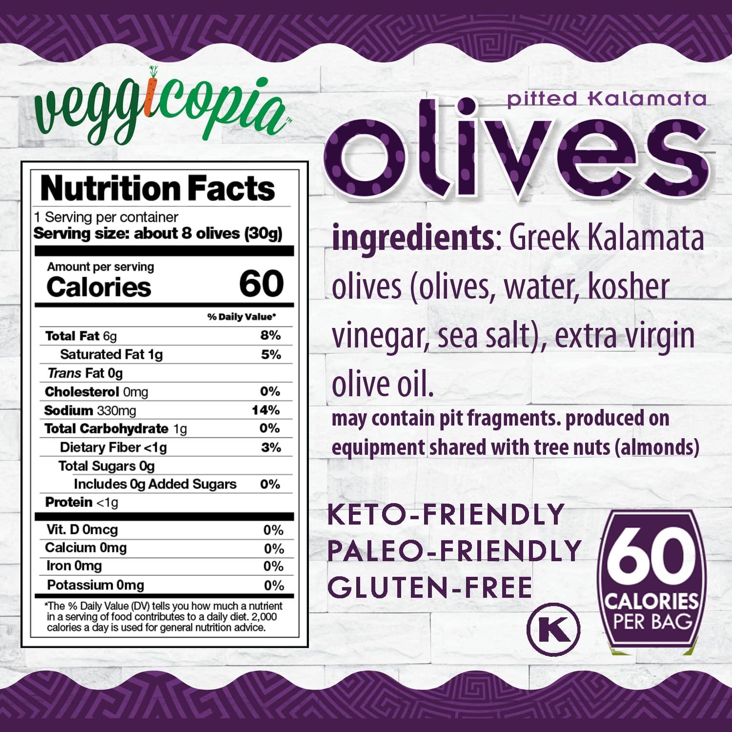 Veggicopia Greek Olives Variety Pack Whole30 Approved Keto & Paleo