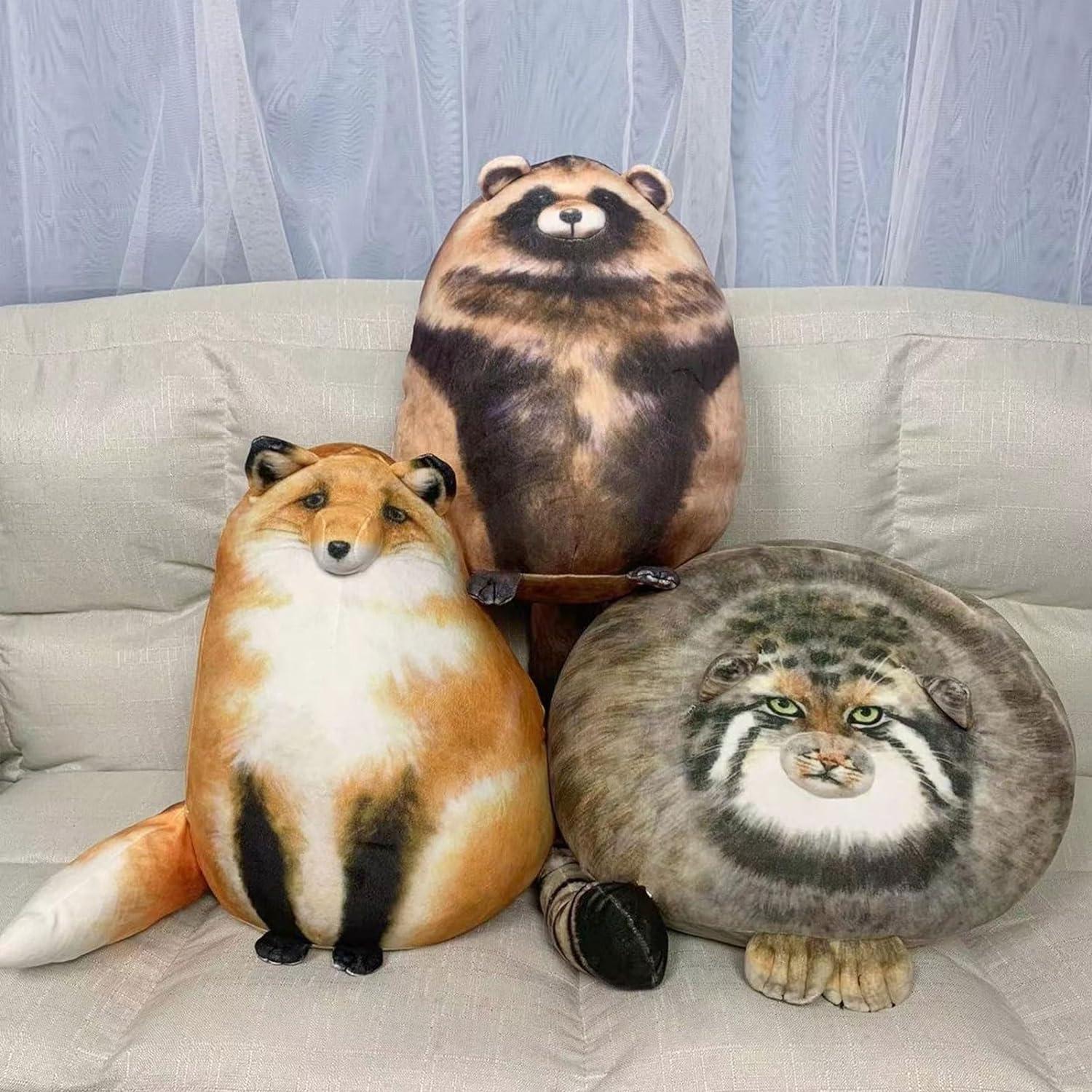 HOT Pallas Cat Plush Cats Pillow TOPLITHE 3D Pallas's Cat Plush