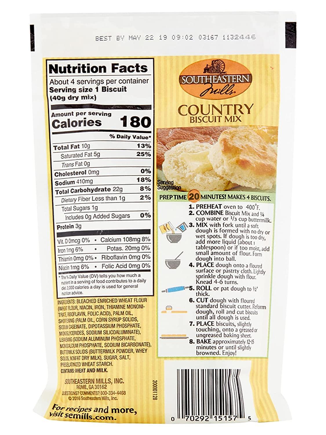 Southeastern Mills Gravy Mix, Country Biscuit Mix, Makes 4 Biscuits Per