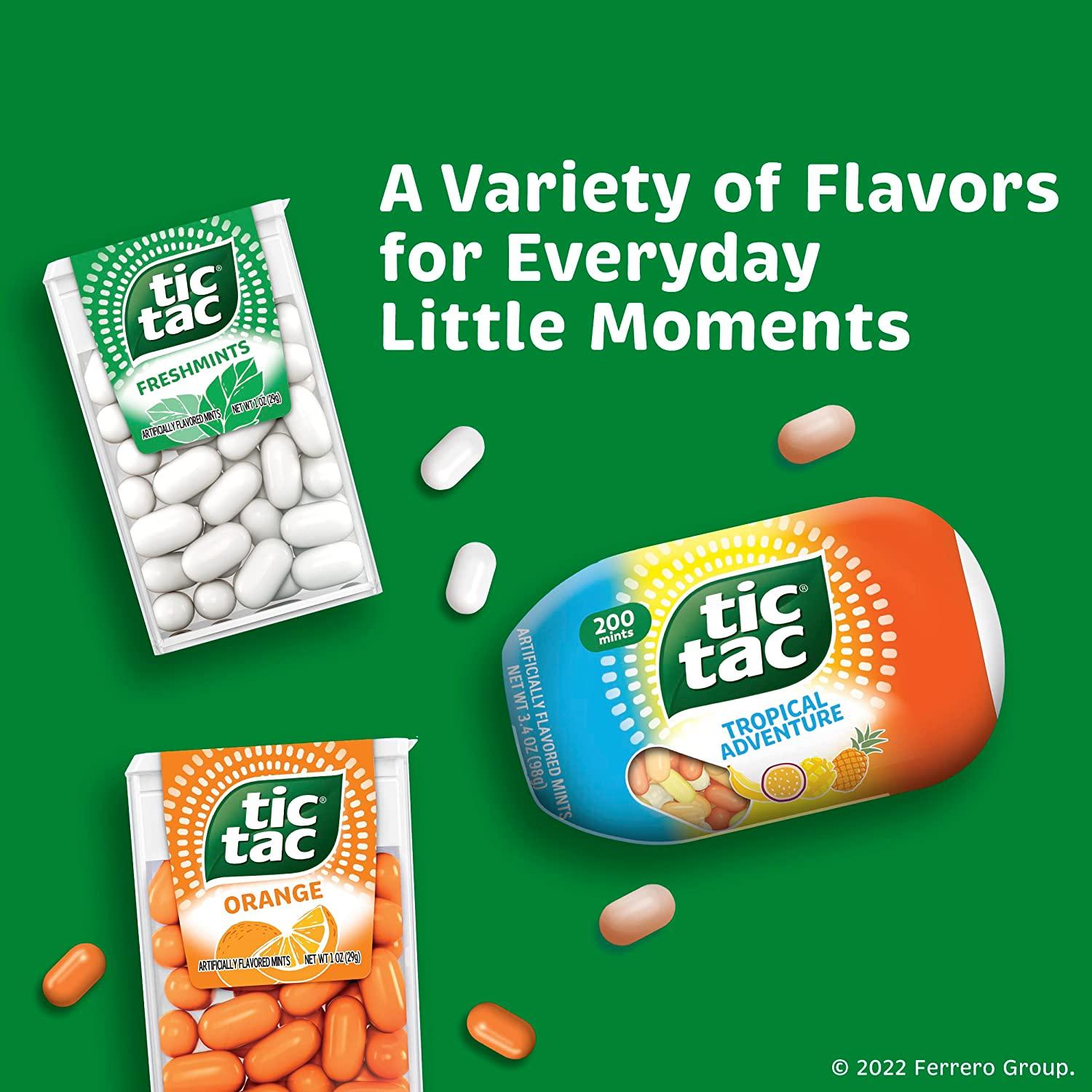 Tic Tac Variety Mints On-The-Go Refreshment 17.14 Oz 27 Units