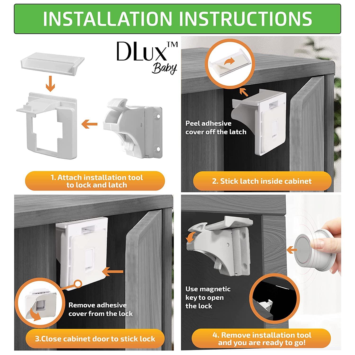 21 Locks 3 Keys, Child Safety 61Piece Kit,