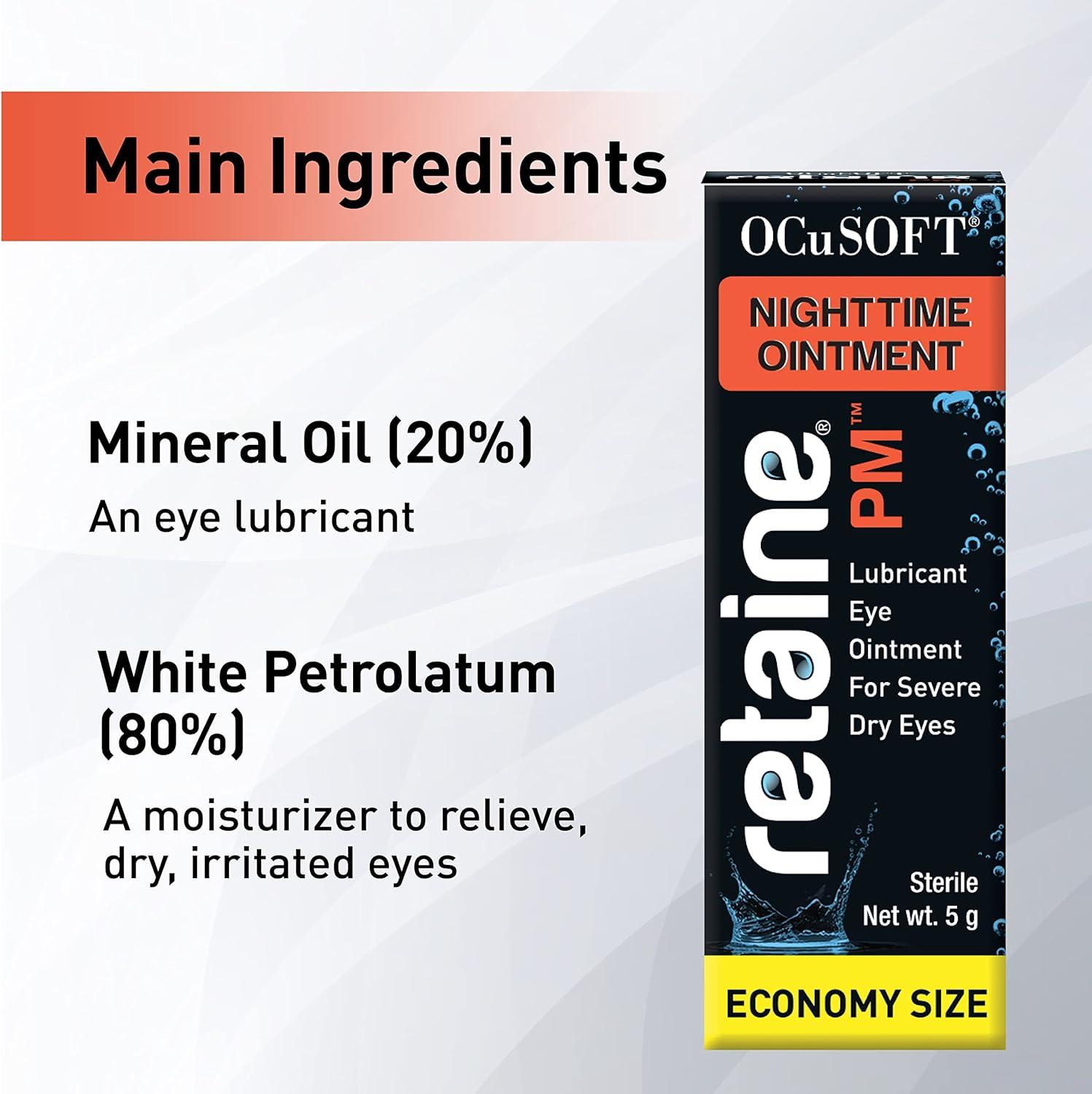 OCuSOFT Retaine PM Nighttime Eye Ointment - 5g Lubricant for Dry Eye Relief & Comfort - Soothes Irritated Eyes | Buy Now with Express International Delivery | GoSupps.com OCuSOFT Retaine PM Nighttime Eye Ointment - 5g Lubricant for Dry Eye Relief & Comfort - Soothes Irritated Eyes | Buy Now with Express International Delivery | GoSupps.com