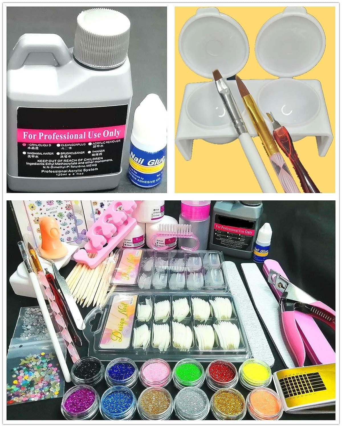 Professional Acrylic Nail Kit - Acrylic Powders, Gel Nail Polish,Base Top  Coat,Nail Uv/Led Lamps, Nail Tips, Decorations & Tools - Perfect For Diy  Nail Art Beginners Gift For Women | SHEIN