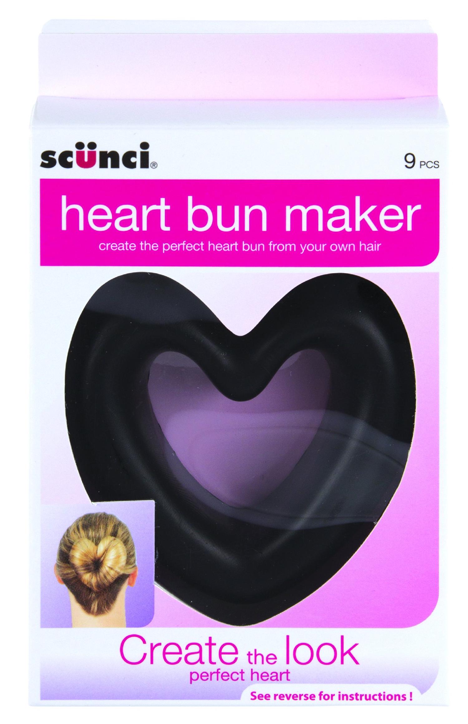 Scunci Heart Bun Maker Effortless and Chic Hair Styling Tool