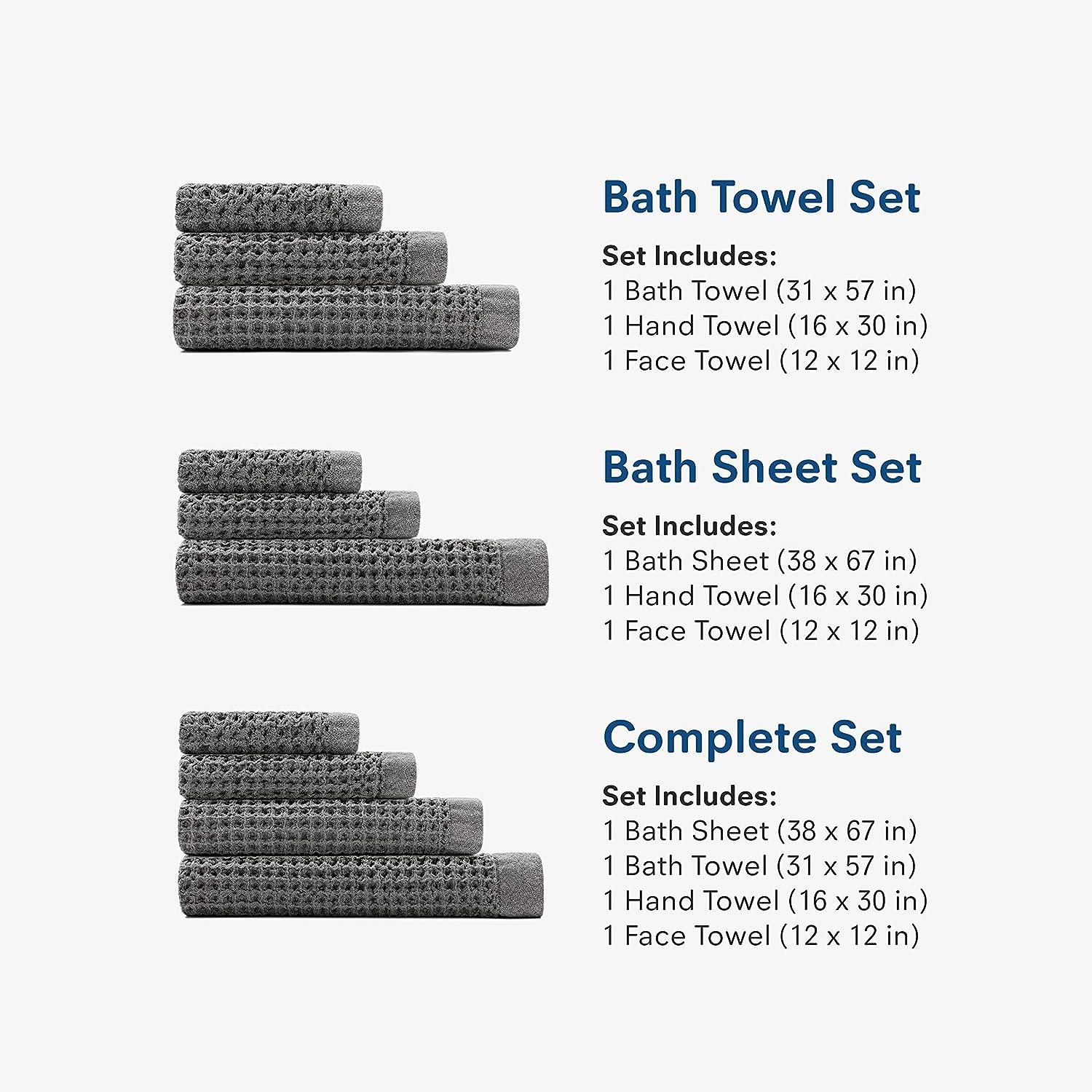 The Onsen Bath Towel - 100% Supima Cotton, Lightweight, Cinder Grey 