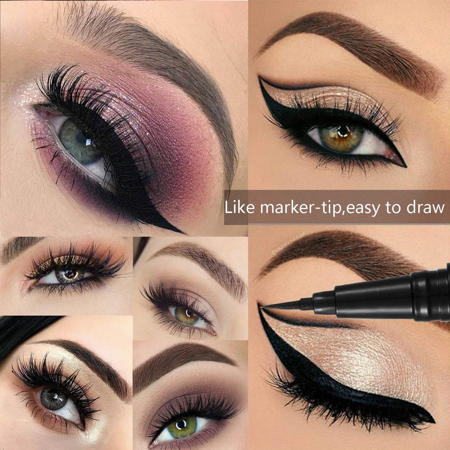 2021 Diamond Selfadhesive Eyeliner Pen, 2 in 1 Magic Lash Liner Glue