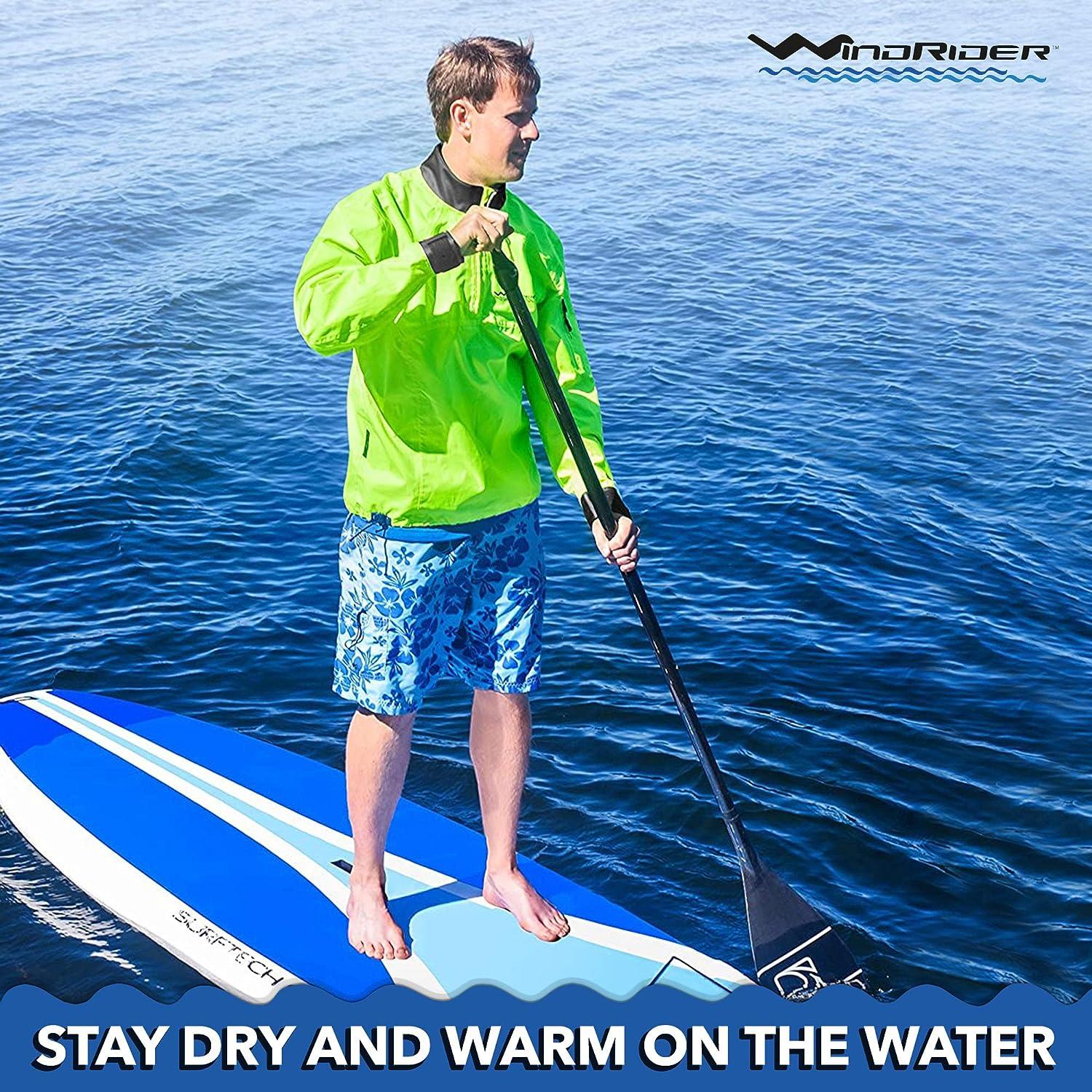WindRider Waterproof Paddling Sailing Spray Top, Neck and Wrist Seals, Front Zipper
