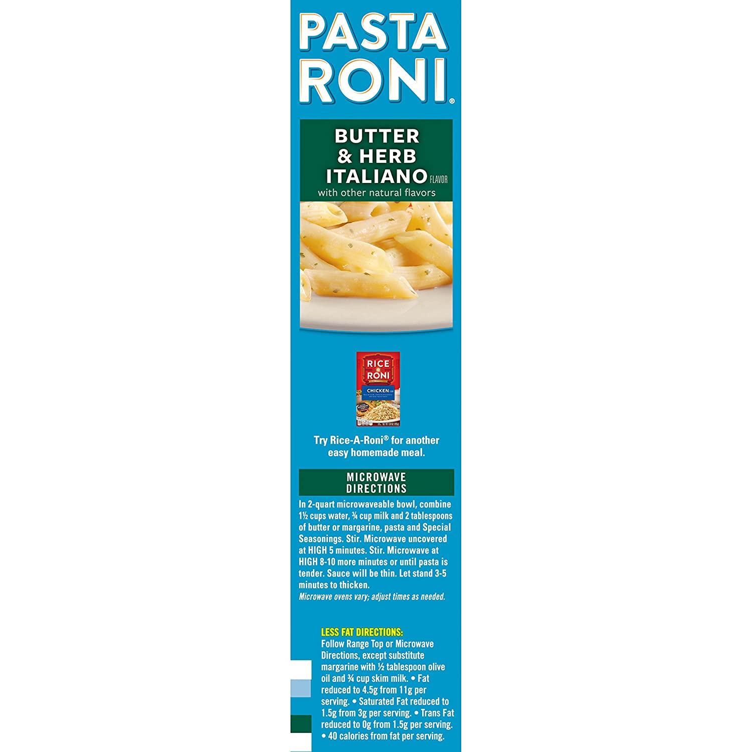 Pasta Roni Herb and Butter Rigatoni Mix, 5.5 Ounce