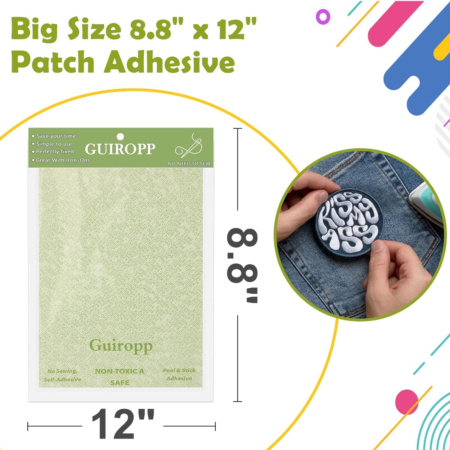 Magic Patch Patch Magic Adhesive Cut to Fit Freestyle Double-Sided Patch  Adhesive Kit (1-Pack) Boy/Girl Scout Patch Adhesive Perfect Decals on Fabric  Clothes Hats Bags and Jeans