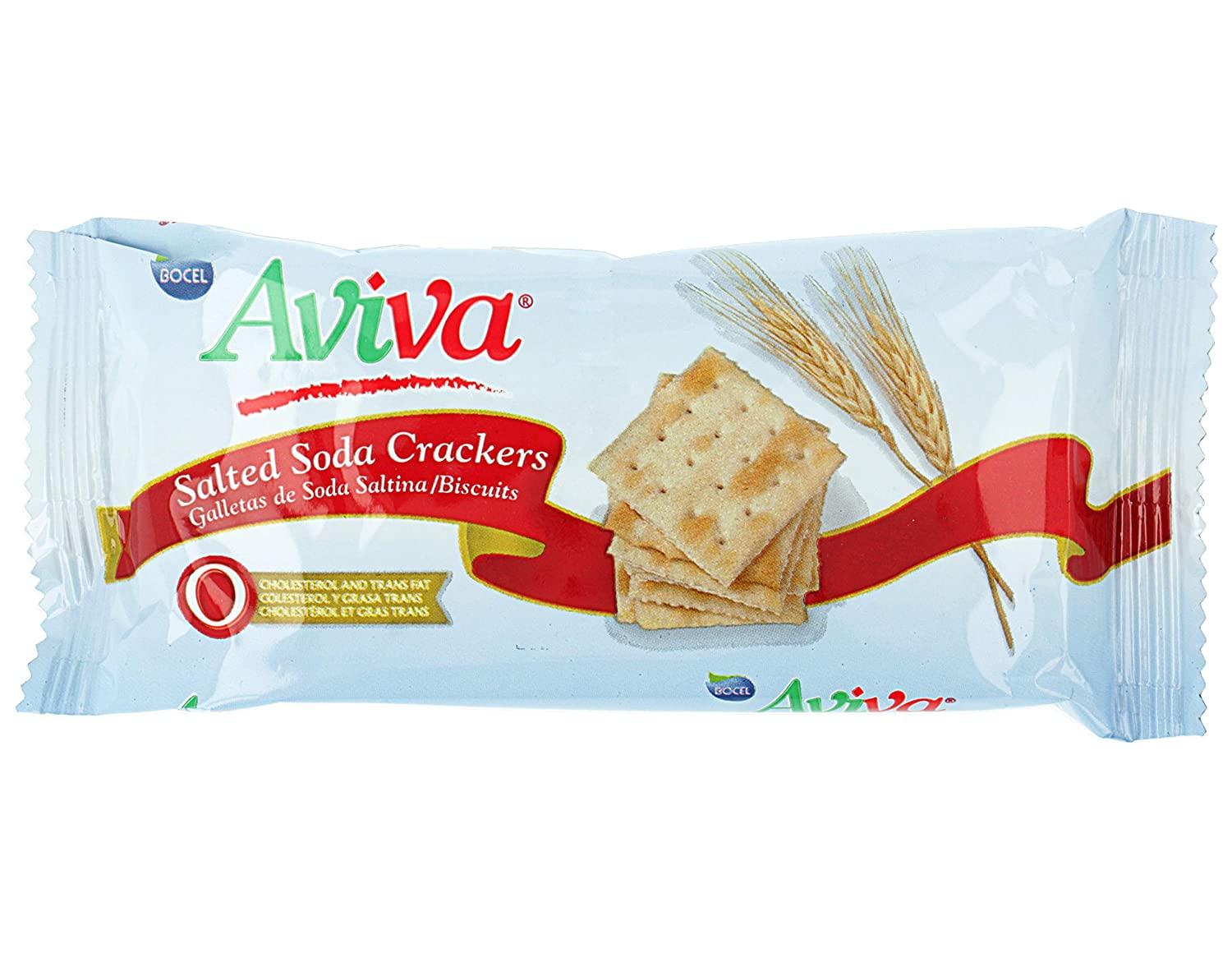 Aviva Saltines Soda Crackers Family Size Individually Wrapped Fresh