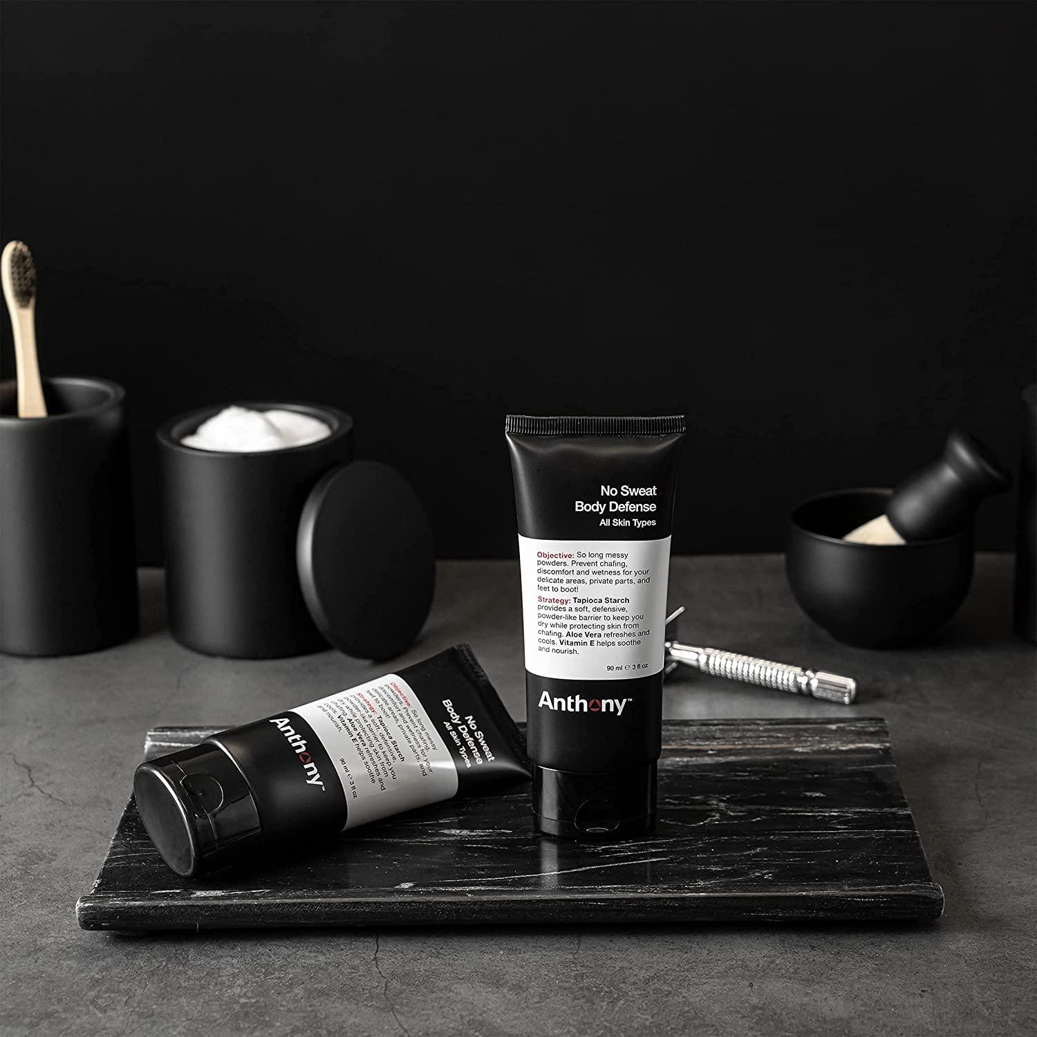 Anthony No Sweat Body Defense Deodorant for Men AntiChafing, Anti