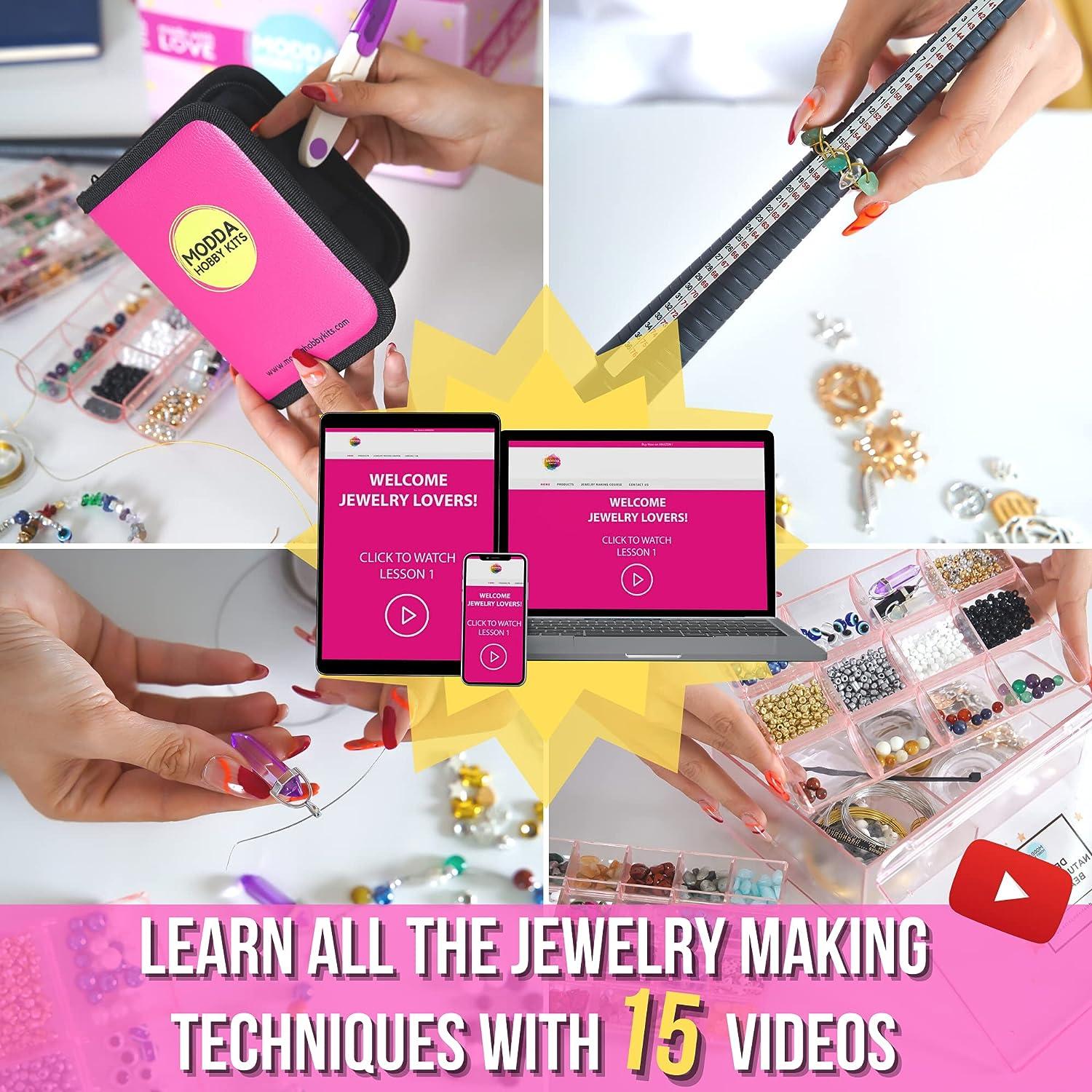 Modda Deluxe Jewelry Making Kit with Video Course, Includes